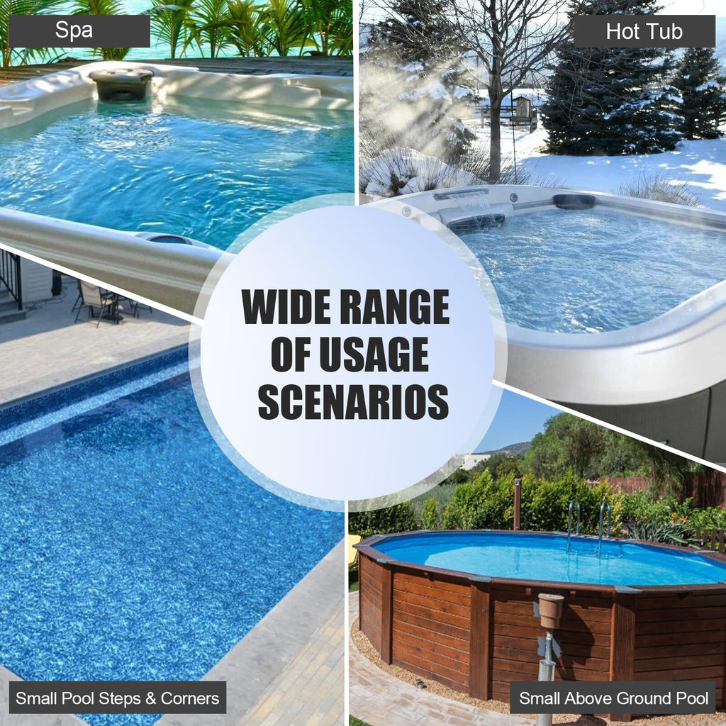Spa Vacuum Compatible with 6250 Paradise Power, No Pumping, No Batteries or Electricity, Powered by Water Pressure, Cordless Hot Tub Vac Cleaner Picks up Pebbles, Sand&Debris, with Telescopic Handle