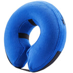 BENCMATE Inflatable Dog Cone Collar Alternative After Surgery Large, Blue