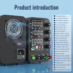 Jesverty DC Power Supply Variable, 0-32V 0-10A Switching Bench Power Supply with Intelligent Charging Mode, 20W USB & Type-C Quick-Charge, Encoder Knob, Output Switch, 4-Digit LED Display - SPS-3010C