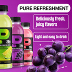 Protein2o 2-in-1 Clear Whey Protein & Electrolyte Beverage, 15g Protein, Gluten-Free, 16.9 fl oz Bottles (12 Count), Grape