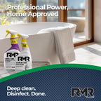 RMR Bathroom Brilliance Bundle – Tub & Tile Stain Spray + RMR-141 EPA Registered Mold & Mildew Remover, 2-Step Bathroom Cleaning & Disinfecting System for Showers, Sinks, Tile, Grout, 2–32 Oz Bottles