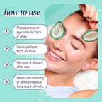 SpaLife Cooling Cucumber Eye Pads | Korean Dark Circles & Puffy Eyes Treatment | Nourishing Cucumber Eye Pads | Eye Mask for Puffy Eyes Daily Depuffing Eye Patches | 48 Count