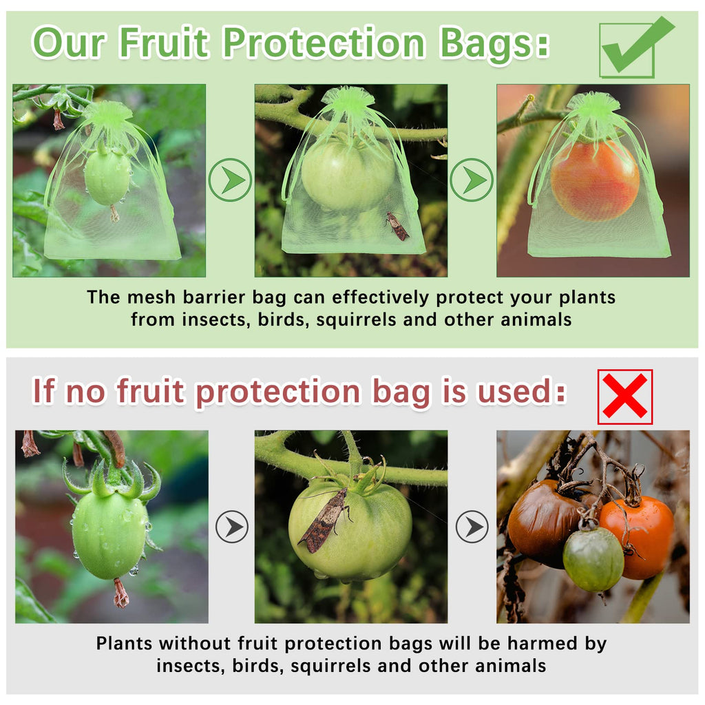 Boao 200 Pcs Fruit Protection Bags