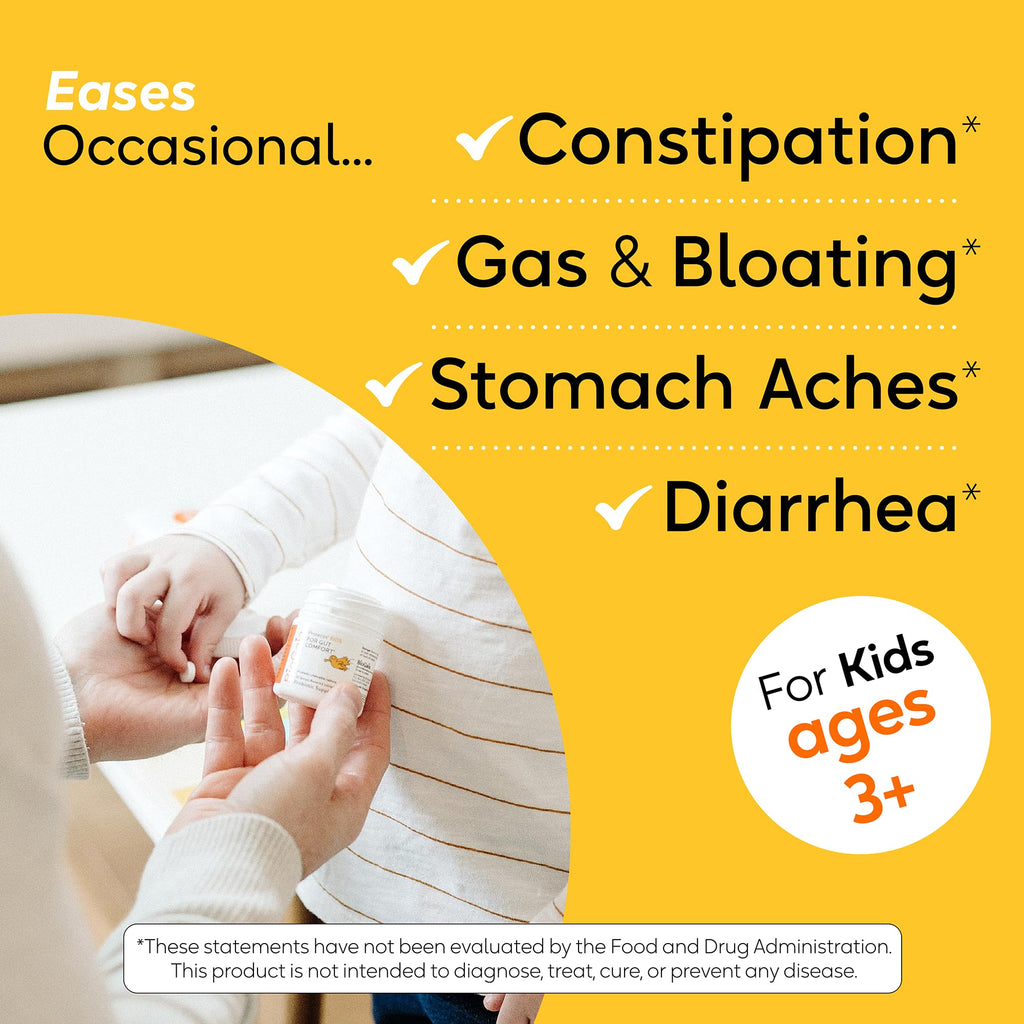 BioGaia Protectis Chewable Tablets for Toddlers, Kids, and Teens Occasional Stomach Pain, Constipation, Diarrhea, and Regularity, 30 Tablets, 2 Pack