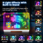 Geokay 16" Rechargeable LED Drawing Board with 9-Color Light Effects