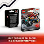 LEGO F1 Collectible Race Cars, 6 Pack - Building Set for Boys & Girls, Ages 6+ - Birthday Party Favor or Gift - Mystery Box W/Surprise F1 Car Toys - Travel Toys for Kids - 66796