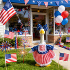 Porch Goose Outfits for 23 Inch Lawn Statue, Patriotic USA Costume