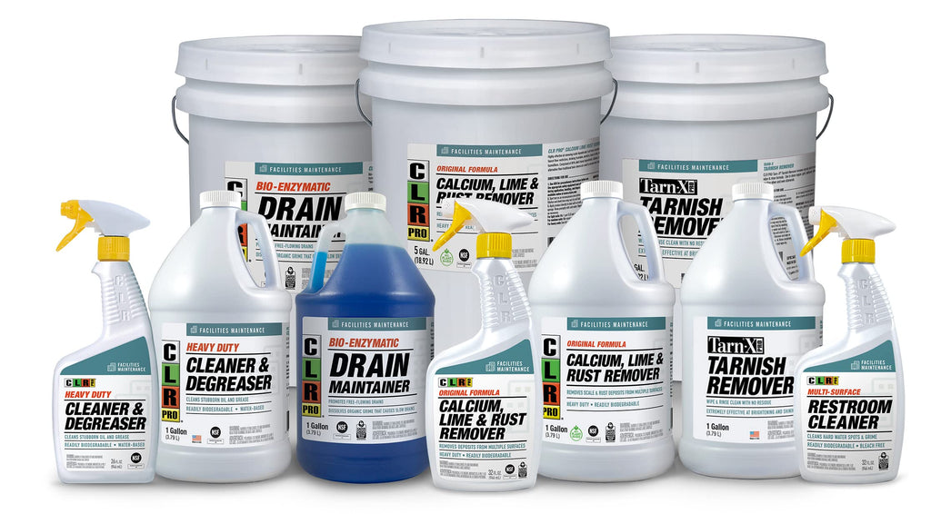 CLR PRO Calcium, Lime and Rust Remover, 1 Gallon Bottle (Pack of 2)