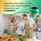 ESSENJOYY Liposomal Sulforaphane Supplement Gummies 150mg - Organic Broccoli Sprout Extract Supplement with Glucoraphanin, White Mustard for Antioxidant, Detox - Sugar Free, Lemon Flavored,120 Counts
