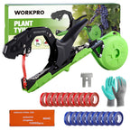 WORKPRO Plant Tying Machine with Gloves & 20 Rolls of Tape & 10,000 Staples