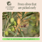 Graza Drizzle Extra Virgin Olive Oil, Finishing Oil - High Polyphenol Early Harvest EVOO Finishing Oil in a Squeeze Bottle - Single Origin Olive Oils from Spain - 16.9 Fl Oz (500ml)