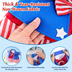 EIHFHIE 250th Independence Day Porch Goose Outfit for 23 Inch Goose Statue