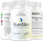 Burn Slim Capsules - Official BurnSlim Weight Pills Advanced Premium Formula Support, All Natural Burn Slim Vitamin Supplement for Overall Health & Wellness Reviews, 60 Capsules for 1 Month