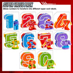 JOYIN 10 Pcs Number Bots Educational Toys, Number Bots, Action Figure Learning Toys, Christmas Birthday Gifts for Kids Boys Girls 3 4 5 6 Years Old