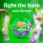 Gain Flings Laundry Detergent Pods Odor Defense + Color Guard, Moonlight Breeze Scent, 4-in-1 Liquid Laundry Detergent Pacs with Oxi Boost and Febreze, 112 Count (Packaging May Vary)