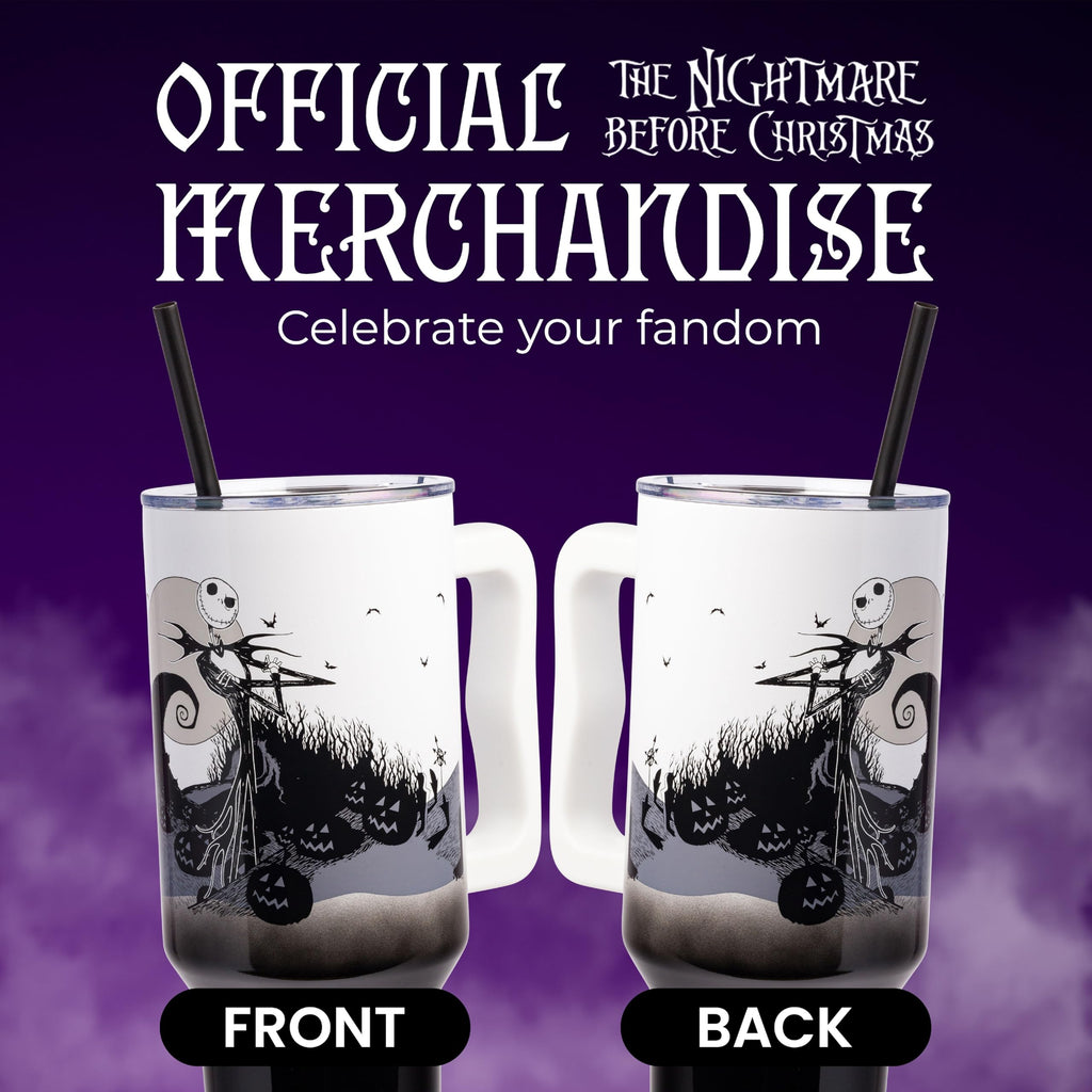 Silver Buffalo Nightmare Before Christmas, Stainless Steel Tumbler, 40oz