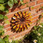 2 Pack Metal Flower Wall Decor, Hand-Painted Farmhouse Hanging Wall Art