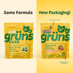 Gruns Multivitamin for Kids, Super Greens Gummies, Superfood Gummy Bears with 20+ Vitamins & Minerals, Spirulina, Chlorella, Alfalfa, Prebiotics Fiber for Digestive Health, Adaptogens Supplement, 28ct