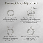 Limerencia Implant Grade Titanium Chunky Wide Huggie Hoop Earrings,Silver