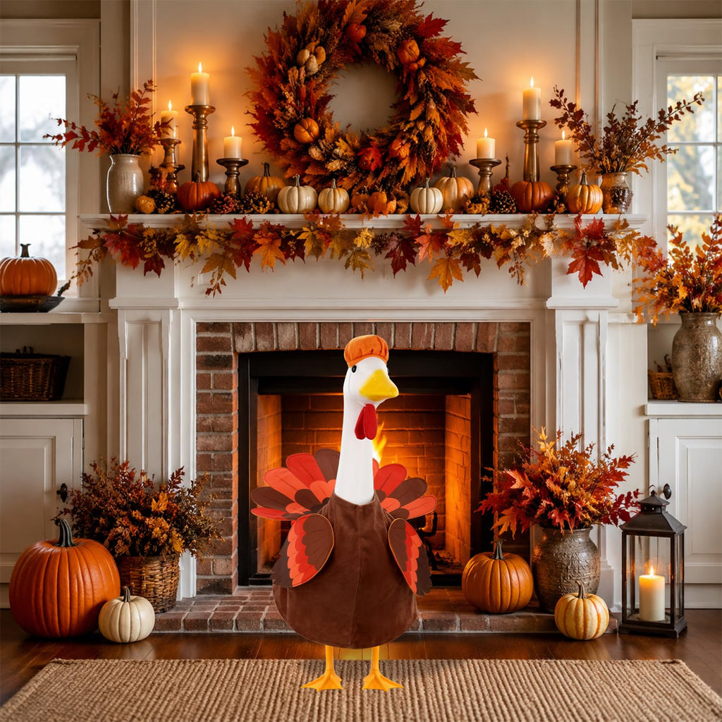 Thanksgiving Goose Outfit Turkey Goose Costume for Outdoor Garden Decor