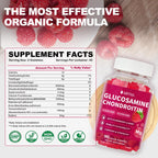 GRTGG Glucosamine Chondroitin Gummies with MSM & Elderberry Extra Strength 3000MG - Joint Support, Antioxidant Immune Support Supplement for Adults, Men & Women - 90 Raspberry Gummies