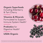 Garden of Life Restorative Bundle - Collagen Peptides Unflavored Powder for Hair, Skin, Joints, 28 Servings + Superfoods Sips Immune Reds, Vitamins, Probiotics, Superfoods, Berry Flavor, 30 Servings