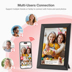 Frameo 10.1" WiFi Digital Picture Frame, Electronic Photo Frames - 32GB