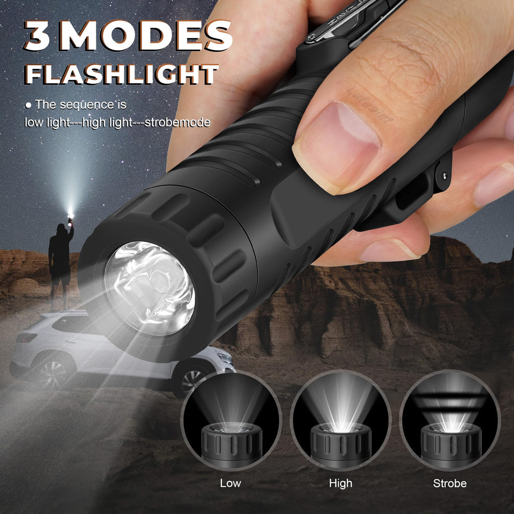 Lafagiet Electric Lighter, USB C Rechargeable, with LED Battery Display, Flashlight, 360° Flexible extendable Arc Lighters for Candle, Camping, Outdoor Adventure