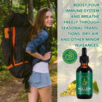 Mullein Drops for Lungs 4 Fl Oz - Mullein Leaf Extract for Lungs with Chlorophyll - Natural Herbal Supplement for Lung Cleanse, Respiratory Support, Boosts Immunity, Digestive Wellness