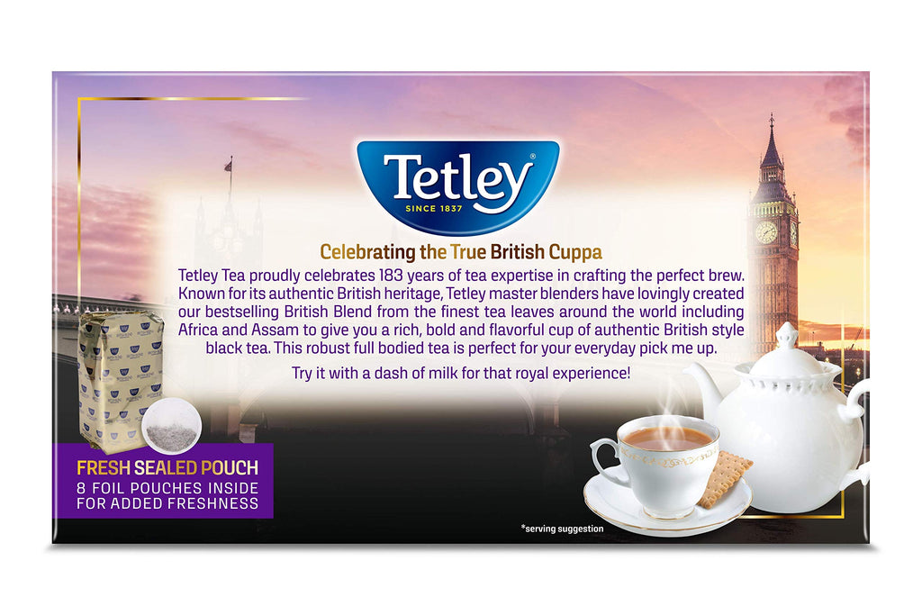 Tetley, British Blend Black Tea, 320 Count, Hot or Iced, Rich & Robust Black Tea