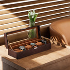 ProCase Watch Box, 6 Slot Mens Watch Display Case, Espresso