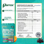 Parrox Zeolite Kids Gummies, 9-in-1 with Zeolite, Omega-3, Magnesium, Elderberry, Vitamin C, Milk Thistle, Vitamin D3, Zinc, B12 – Sugar-Free (60 Gummies – Mixed Berry Flavor)