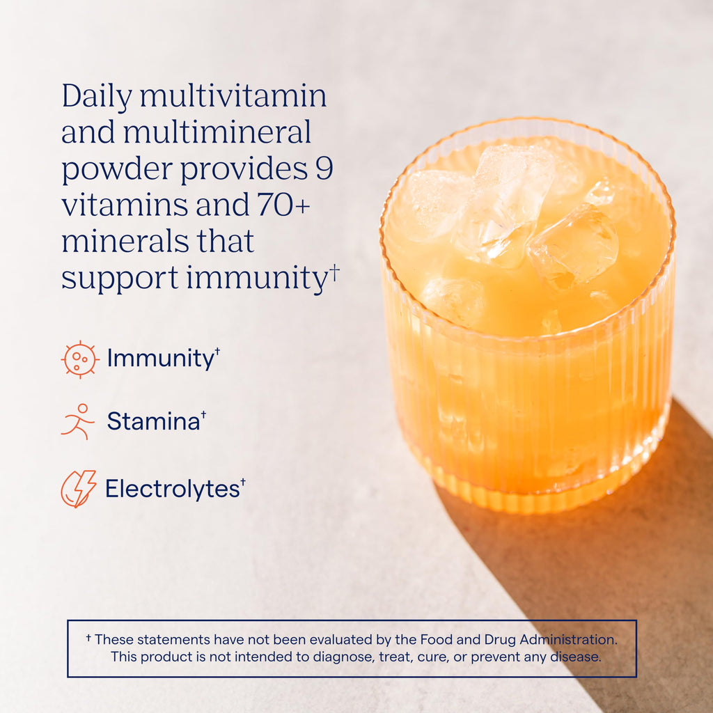 Trace Minerals Power Pak Multivitamin and Multimineral Packets - Electrolyte Support - 1200 mg Vitamin C plus 70+ Trace Minerals - Guava Passion Fruit Flavor - 30 Packets