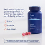 Trace Minerals Magnesium Gummies - Supports a Calm Mindset - Magnesium Chewables for Kids & Adults - Bone, Digestion, Heart Health & Immune Support - Watermelon Flavor - 120 Count (120 Servings)