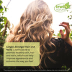 Irwin Naturals Longer, Stronger Hair and Nails - Promotes Vibrant Shine Texture & Strength - 60 Liquid Softgels