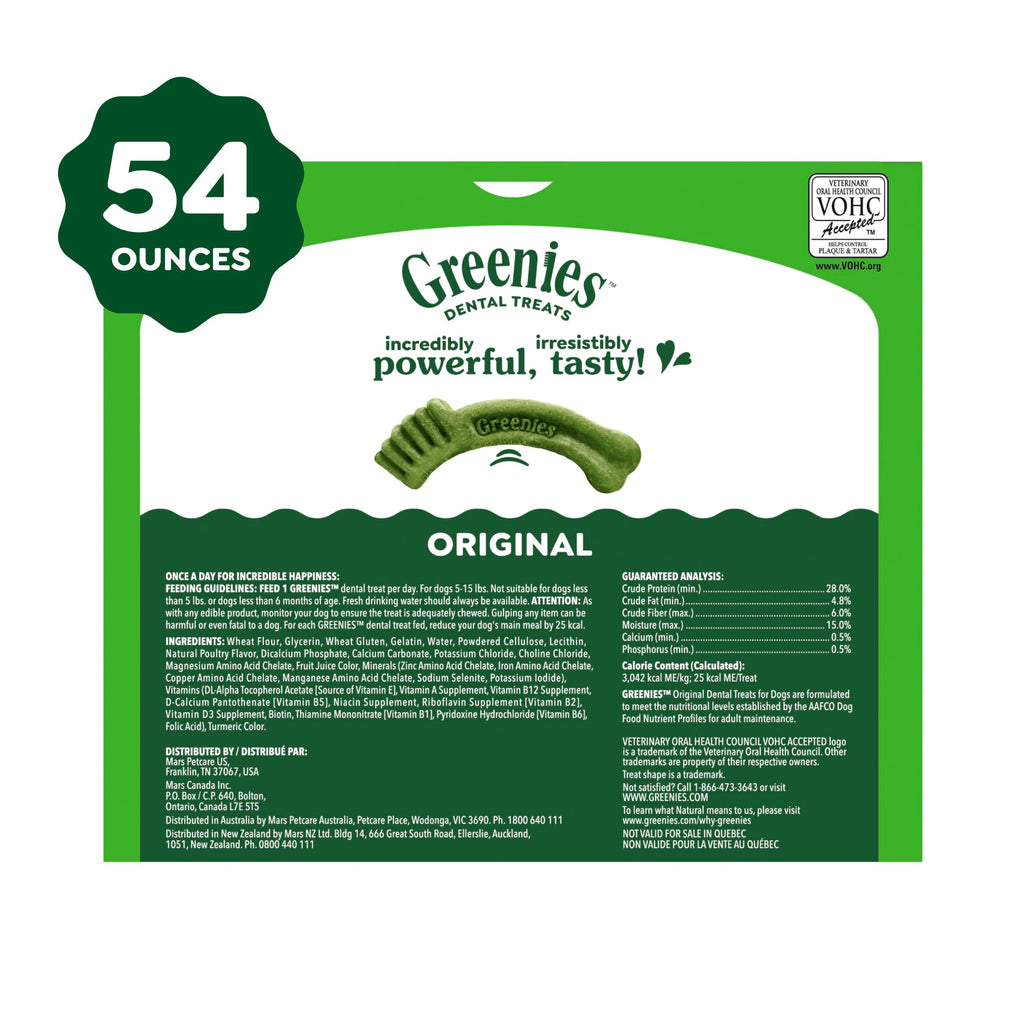 Greenies Teenie Original Natural Dental Dog Treats, Chicken, 192 Count