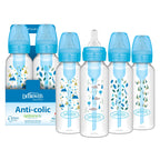 Dr. Brown's Anti-Colic Options+ Narrow Baby Bottle, Nature, 8 oz, 4-Pack