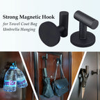ULIBERMAGNET Strong Magnetic Coat Hooks,Heavy Duty Rubber Coated Magnets Hook for Metal,Door,Grill,Refrigerator, Locker,Neodymium Magnet Hook for Towel,Coat,Bag,Umbrella