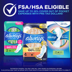 Always Ultra Thin Overnight Pads with Wings, Size 4, Overnight, 78 Count (3 Packs of 26)