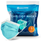 HALYARD FLUIDSHIELD Level 3 Disposable Face Mask With Earloops, 47569 (Case of 500)