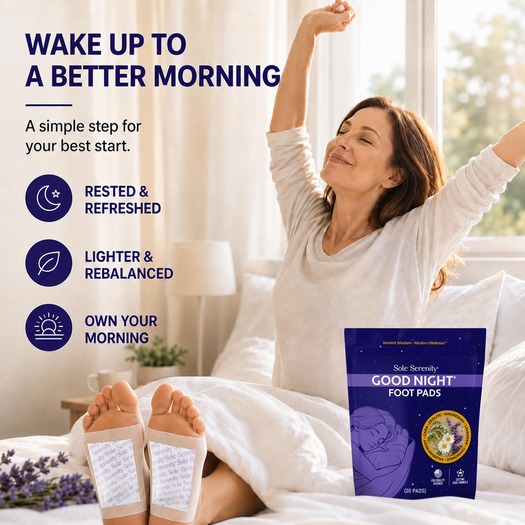 Sole Serenity Good Night Foot Pads, Support Achy Feet, Sleep (20 Pads)