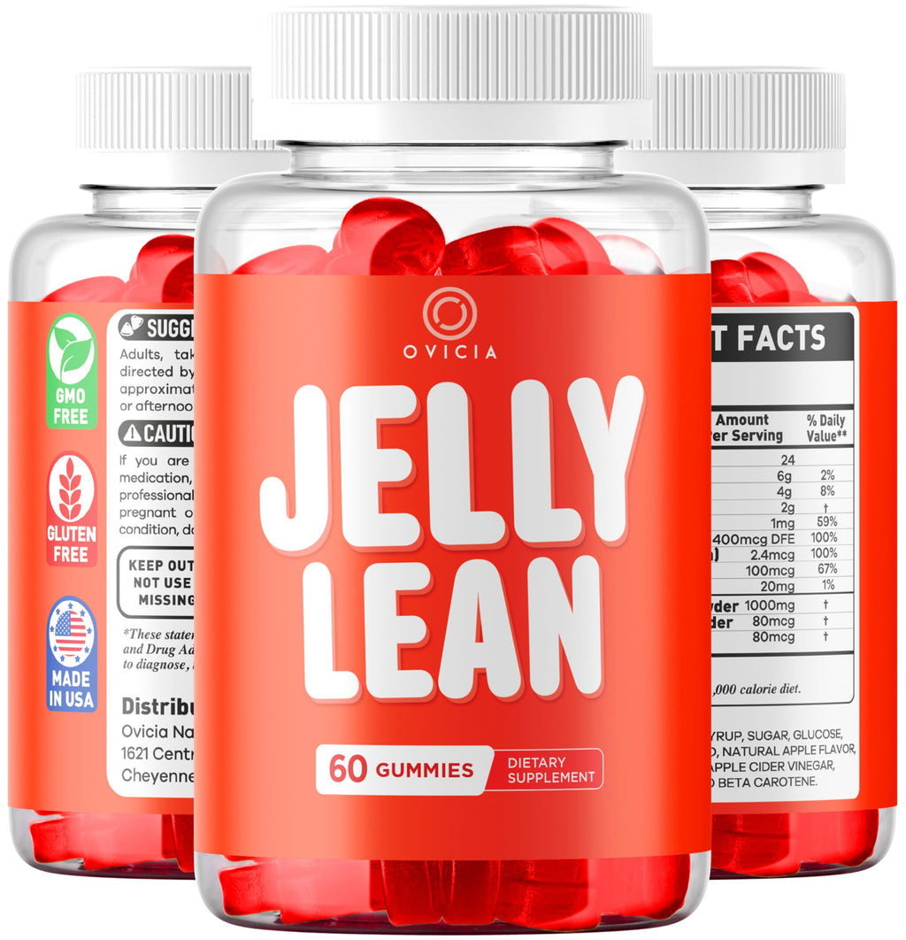 Jelly Lean Gummies - Official Jelly Lean Gummys Advanced Premium Formula Maximum Strength, All Natural Daily JellyLean Vitamins Support for Overall Health & Wellness, 60 Gummies for 1 Month