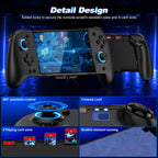 Gammeefy Switch Controllers Compatible with Nintendo Switch/Switch OLED, One-Piece Joypad Controller Replacement for Switch Pro Controller with 9 Lights Color, Christmas Gifts