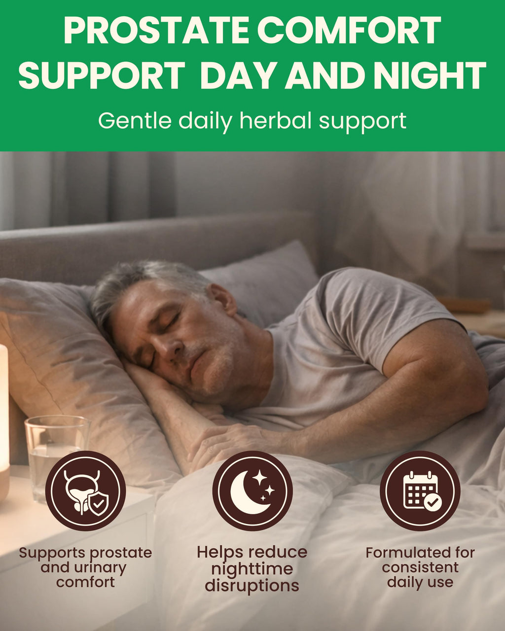 Nirogam Purushrink - BPH Prostate Supplement for Men, Supports Better Sleep & Urinary Health - Natural Ayurvedic Herbal Supplement 120 Tablets - Vegan, Dairy Free, Gluten Free