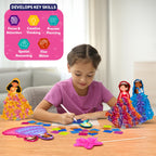 Skillmatics Poke-in Art - Magical Princesses, Mess-Free Fun for Kids, DIY Wood Craft Kits, Creative Activity, Gifts for Girls & Boys Ages 4, 5, 6, 7, 8, 9