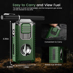 5-in-1 Torch Lighter with V-Shape Shear, Punch, Holder, and Draw Enhancer, Triple Windproof Flame, All-in-one Lighter with Multi-Functional Accessory, Refillable Butane Lighter with Gift Box for Men