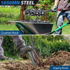 HANTOP Drain Spade Root Saw Spades Narrow Serrated Shovel, 44 inches