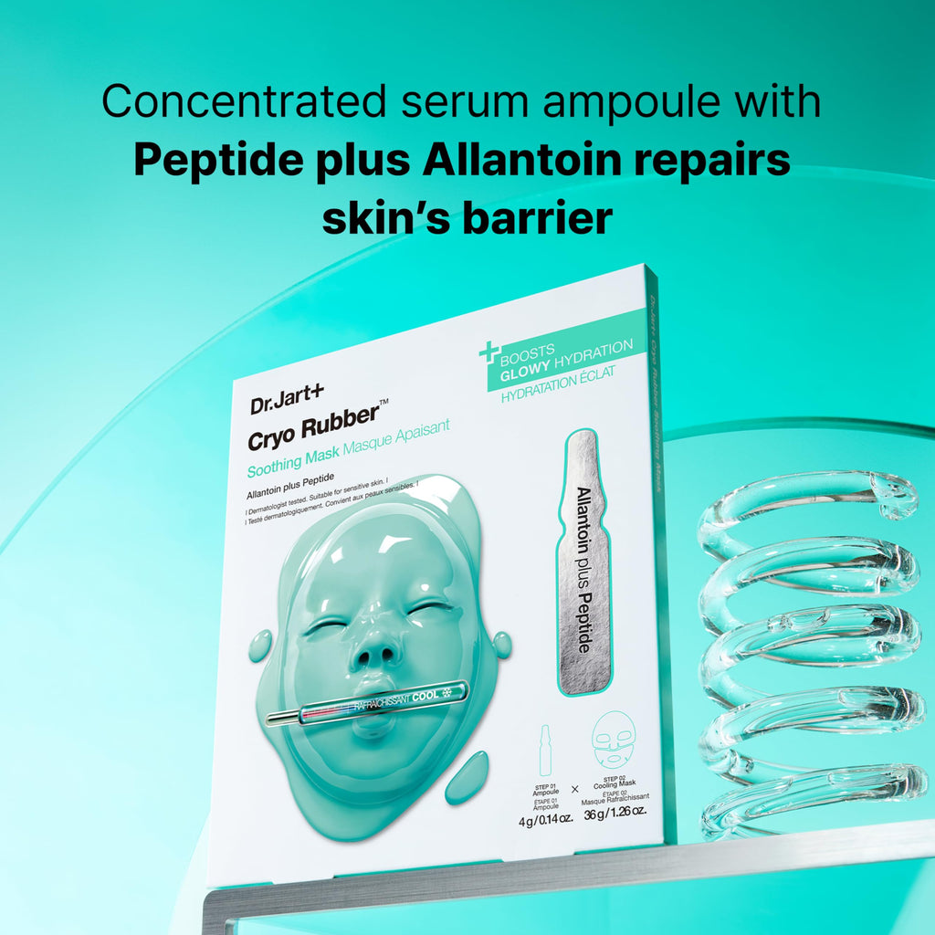 Dr.Jart+ Cryo Rubber Soothing and Cooling Korean Face Mask with Allantoin and Peptides | Korean Skin Care