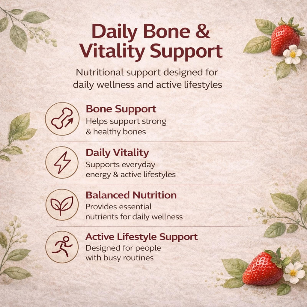 DXWXH 5 in 1 Growth Gummies, Growth Gummies with Vitamin D3 & K2, Calcium, Ashwagandha, Spirulina, for Bone Health & Daily Vitality Support, Strawberry Flavor, Non-GMO, 60 Gummies