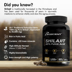 Shilajit Capsules 20,000mg – Pure Himalayan Shilajit for Men & Women – Same as Resin - Fulvic Acid Supplement with 85+ Trace Minerals – High Potency Natural Energy – 120 Vegan Capsules